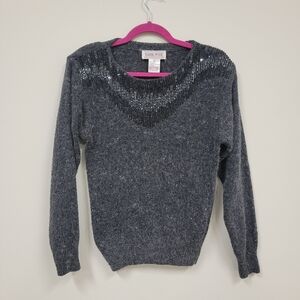 Raoul Gray Cowl Neck Sweater